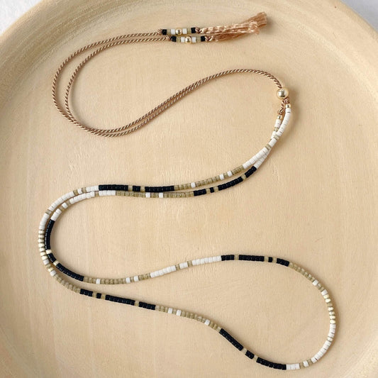 Tribeca Beaded Silk Necklace