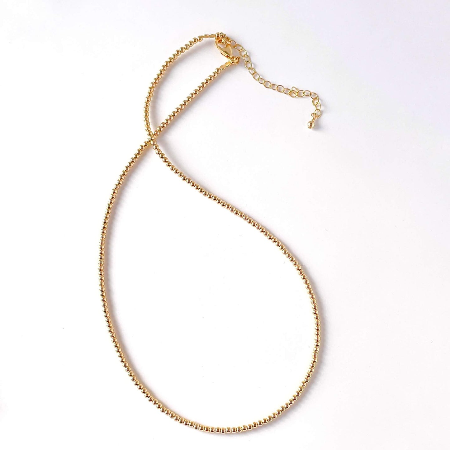 Pacifico Gold Beaded Necklace