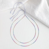 Delicate Beaded Rainbow Necklace
